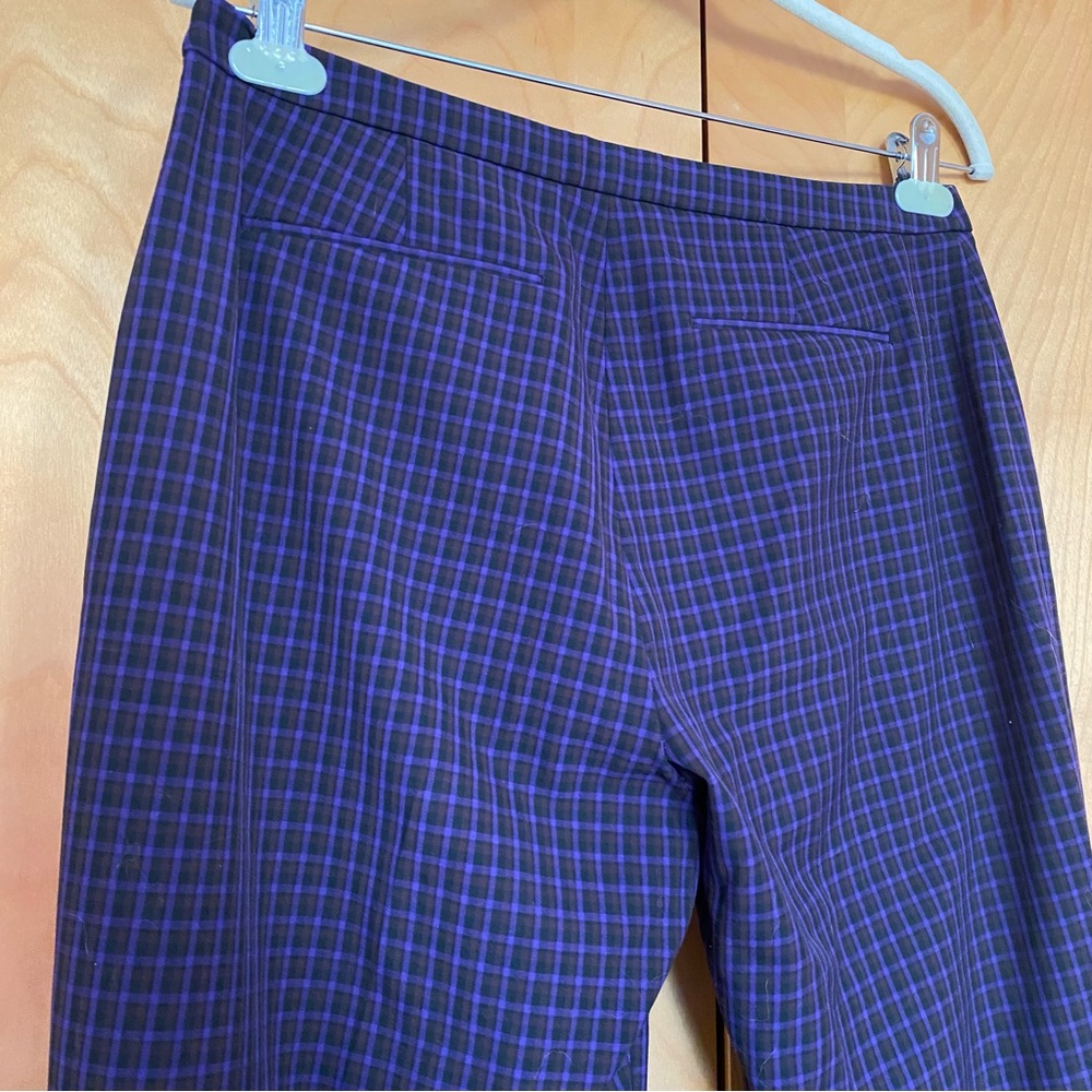 Elie Tahari Purple Plaid Pants (sz 8) - Picture 11 of 13